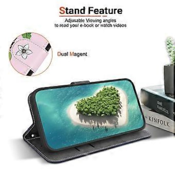 For OnePlus Nord CE4 Lite 5G Lommebok Telefondeksel Lær Flip Cover Mønstertrykk Style D