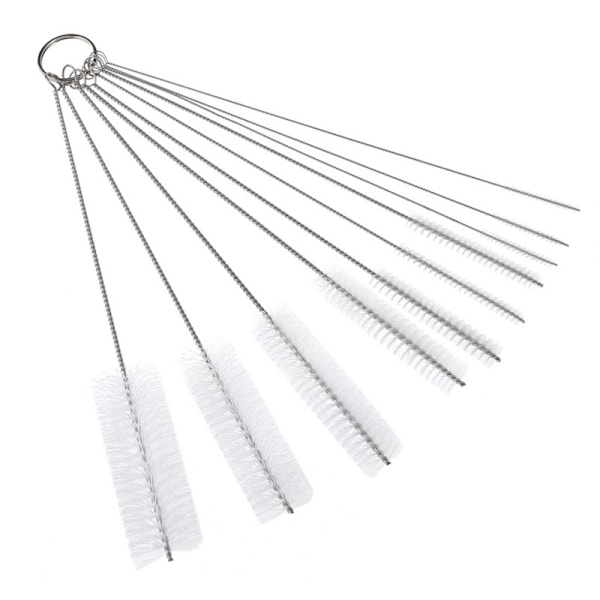 10 stk. Drikkestraw Rengøringsbørste Straw Cleaner Straw Brush