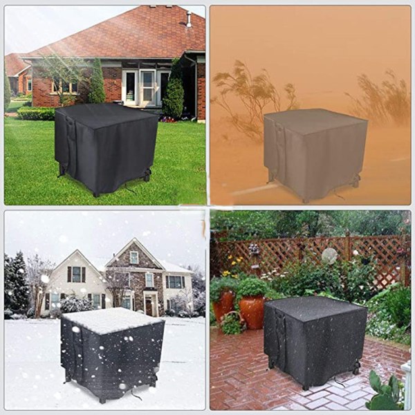 Fire Pit Cover, 28 tommer Firepit Dekker Square Gas Peis Fire