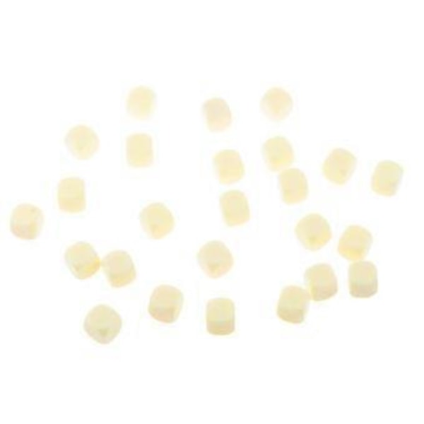 Pakkaus, jossa 25 kpl tyhjiä neliön muotoisia DIY D&D -roolipelikuutioita, kuusisivuisia D6-noppia (Beige) Beige