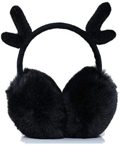 Grå öronmuffar Unisex Retractable öronmuffar pannband för jul öronmuffar F