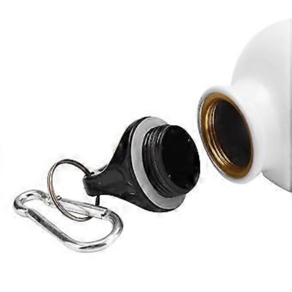 500ml Aluminium Tegneseriekopp Utendørs Reise Sport Camping Fottur Vann Drikkeflaske (Hvit)