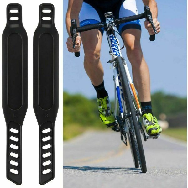 Pedalstropper til motionscykler Nemme at justere Gummi-pedalstropper