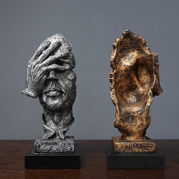 1 stk. Statue, Moderne Harpiks Skulptur Dekorativ Kunst Statue Kreativ