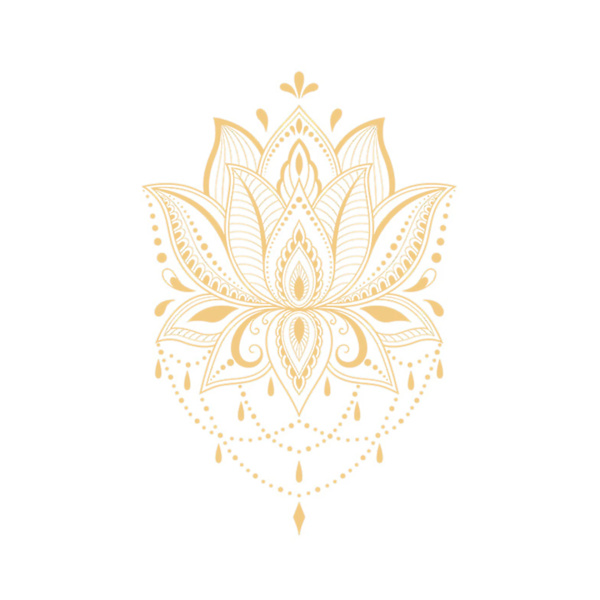Dekal Lotus Form Fjernet PVC Om Tegn Meditation Kunst Vinyl Væg