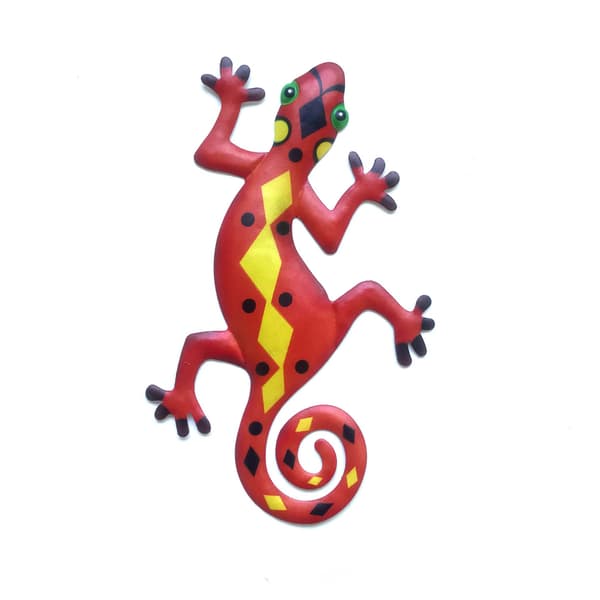 6 kpl Metalli Gecko Seinätaidetta Sisustus Inspiroiva Veistos Ripustus I