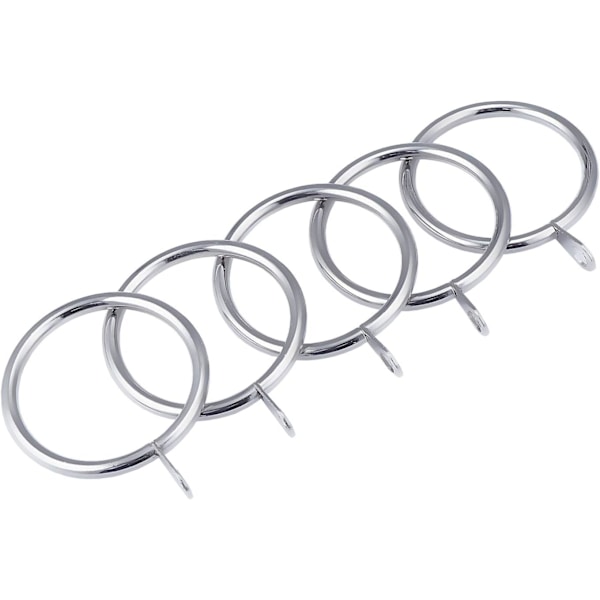 60 st Rullgardinsringar, 38 mm Inre Diameter, Silver