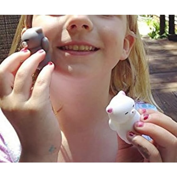 Katt Antistress Leker Mini Katt Squeeze Leker Stress Mochi Kawaii Kawai