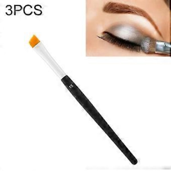 3 stk. Professionel dobbeltsidet Duo Bryn Børste Øjenbrynsforstærker Vinklet Øjenbrynsbørste + Kam Skønhed Makeup Værktøj 15