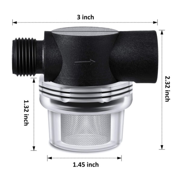 Inline-nätfilter, Vattenpumpssilfilter Vattenvägsmodifiering