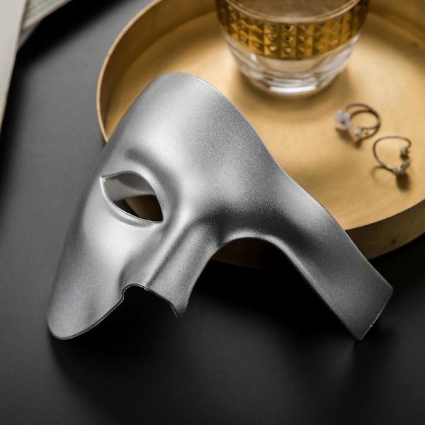 Halloween Karneval Ett Øye Halv Maske Fantom Maske Antikk Opera Fantom Ball Fest Nattklubb Maske. Gullfarget. Golden