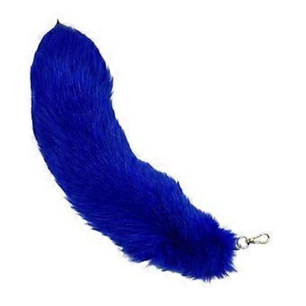 Stilren Nyckelring Berlock Väskdekoration Djursvansform Färgglad Nyckelberlock Handväskdekoration Unik Nyckelhänge för Väska Royal Blue Royal Blue