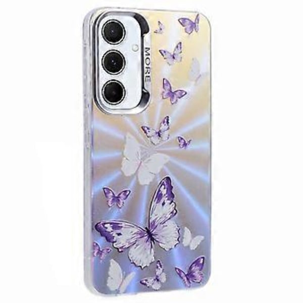 Samsung Galaxy S25+ -kotelo Laser TPU+PC Puhelinkuori Galvanoidulla Perhoskuviolla - AB6 AB6