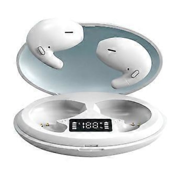 2025 Bluetooth Ørepropp Headset TWS 5.0 Trådløs Øretelefon Usynlig for Alle Telefoner