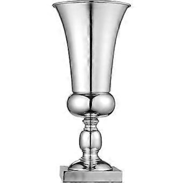 1 st Bordsvas i Metall Pastoral Blomkruka Vas Bröllopsdekoration Utomhus Växt Dekorativ Blomkruka, Silver