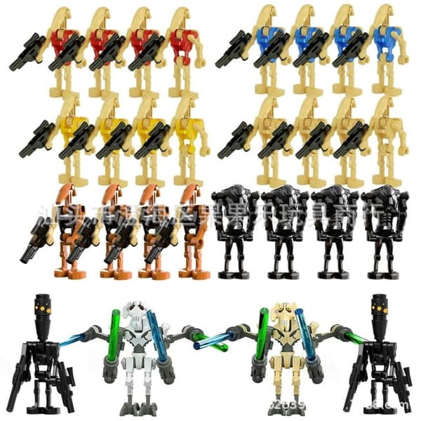 Pussel Star Wars Battle Droid Soldat Byggklossar-28PCS-3