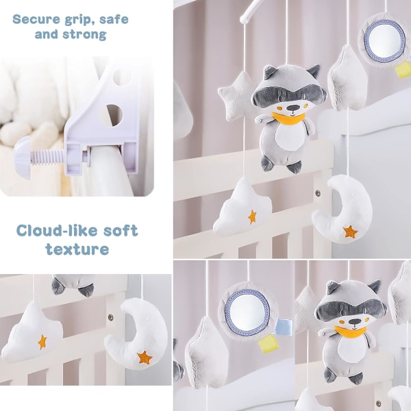 Baby Crib Musical Mobile（49*35*42cm，The Owl）,Cute Teddy Bear Win