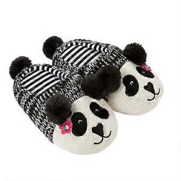 Höst Vinter Panda Tofflor Bedårande Varma Skor Bomulls Golvtofflor för Inomhusbruk - 23CM (Flicka/22CM Inre Längd)