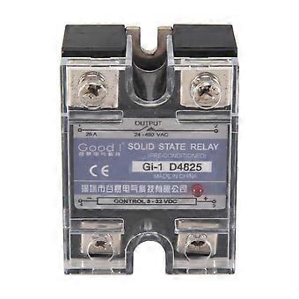 SSR 25A 3-32V DC - 24-480V AC Yksivaiheinen Solid State Rele DC Ohjaus AC MGR-1 D4825 Kuormitusjännite