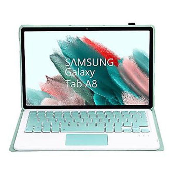 Näppäimistö + Kotelo Samsung Galaxy Tab A8 2021 Vaaleanvihreä Light green