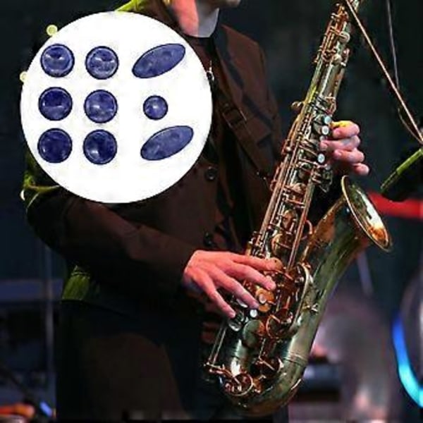Saxofon Pärlor Knapp Inlägg Verktygsset Altos Tenorer Sopran Sax Ersättning för Tenorer Altos och Sopran Modeller Plastic snap blue