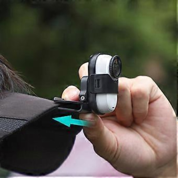 Päähineen kamerakiinnike 360 GO 3S/GO 3 -kameralle, joustava kuvauskulma, toimintakameran pidike, hatun klipsitarvike