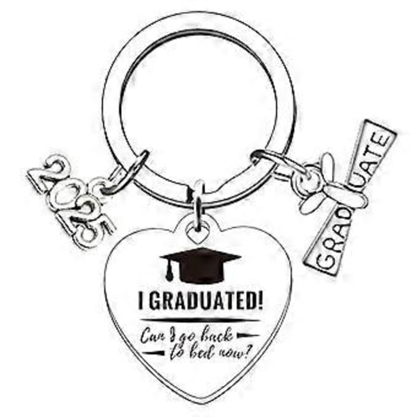 Graduation Nøkkelring Gravering Nøkkelring Mote Nøkkelholder Rustfritt Stål Nøkkel Smykker Graduation Suvenirer for Student 700 hearts