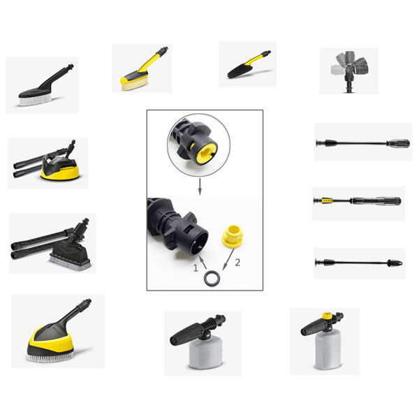 Erstatnings O-ring Kit Tilbehør for Høytrykksspylere