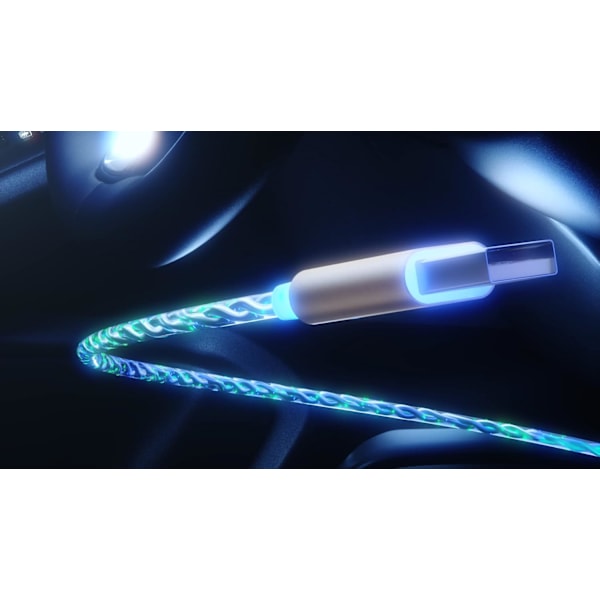 Svart MagSafe Induksjon Bil Lader, RGB Lys, Kompatibel med