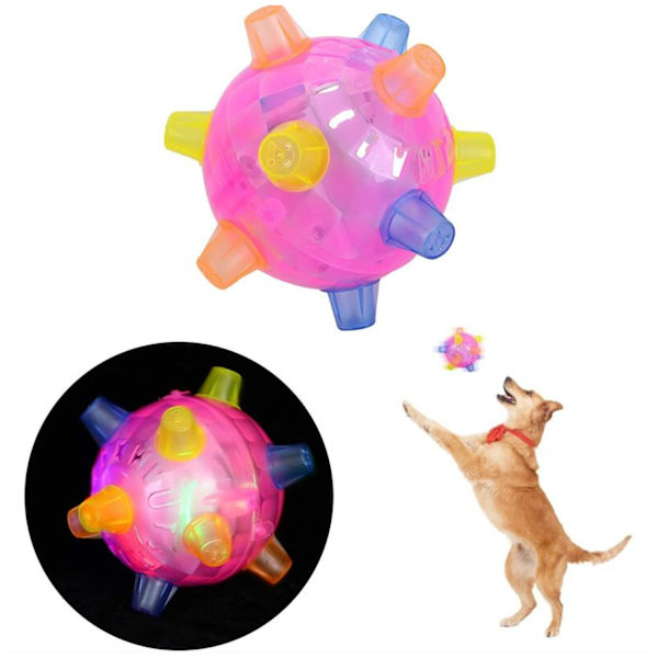 LED-hoppboll, husdjur katter LED-hoppbollar blinkande hoppande B