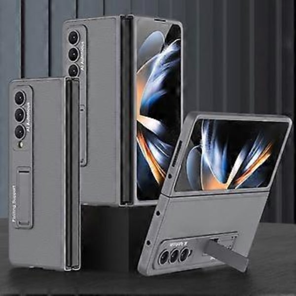 GKK Ultratunt Ensfärgat PU-fodral för Samsung Galaxy Z Fold4