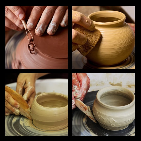 Komplett set verktyg Keramik 8 delar Keramik Hantverk Barn