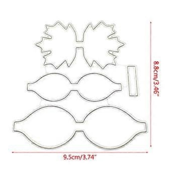 Sløjfe Metal Skærestencils DIY Scrapbooking Album Papirkort Skabelon Form