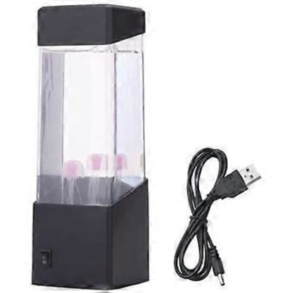 Mini Jellyfish Mood Lamp-Led Fantasy Jellyfish Lampe Farve Stemningen-Lampe Skifter/Usb Opladningsproces-Hoveddekoration Magisk Lampe Til Gave