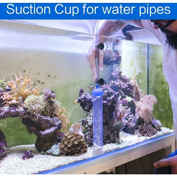 24 st akvarium sugkoppshållare klämmor för akvarium sugkopp värmare plast svart för vattenslang