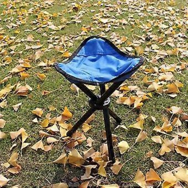 Fällbar Sittpall Tripod Stol för Utomhusvandring Camping Fiske Användning Höjd 30cm Fällbar 3-bens Stol Portabel Grön Green