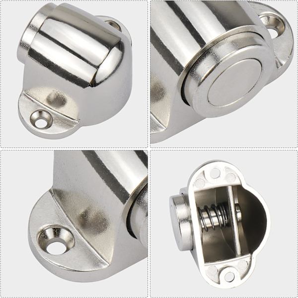 Sæt med 2 Kile Stop Magnetisk Rustfrit Stål Dørholder Dørstopper