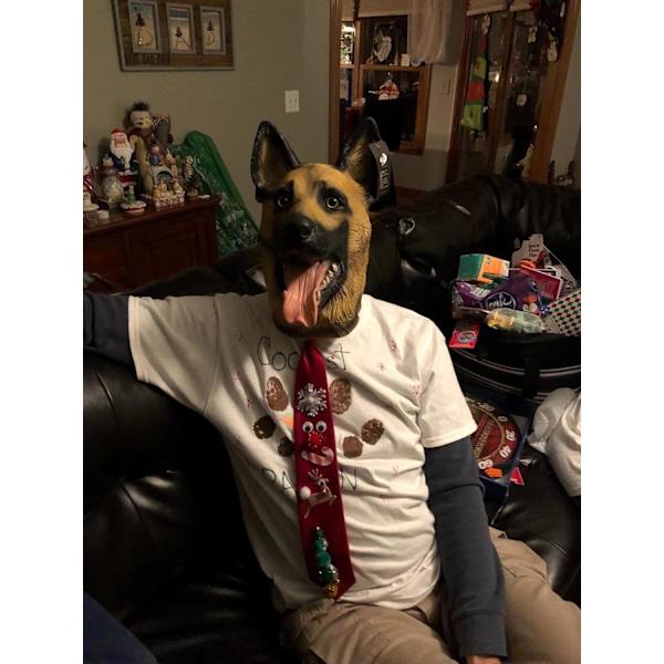 Koirapään naamio Halloween-juhliin Koiran naamiaisasut Maskit Super Bowl