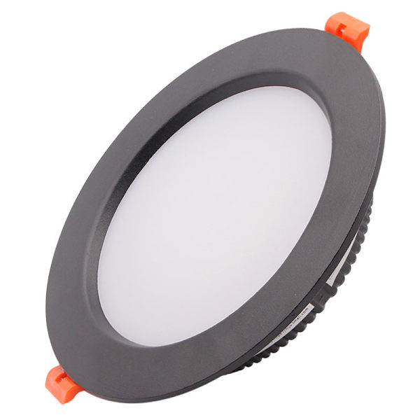 Sæt med 5 Sorte LED Indbyggede Spotlights, Ekstra Flade, 5W 500LM=50W