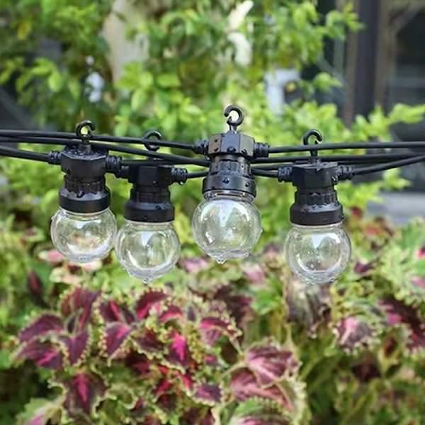 Edison-polttimolamppu, 5 metriä 10 lamppua (24 V matalajännite) {pois lukien po