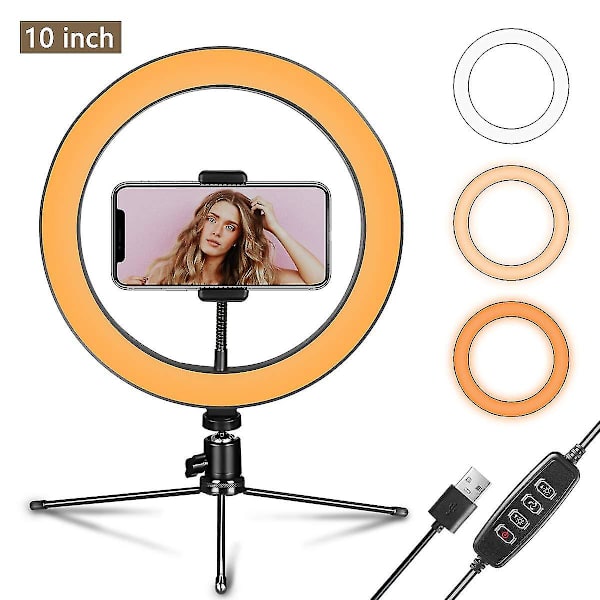 LED-rengasvalo suoratoistoon ja videokuvaamiseen, 6 tuuman rengas