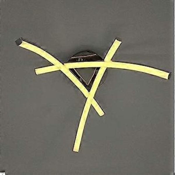 LED Plafondlampe, Moderne Design Bølget Taklampe med 3 Buede Lys for Stue Soverom Spisestue 18W (Varmhvit)