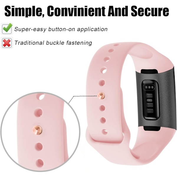 Fitbit Charge 3 armbånd/Fitbit Charge 4 armbånd, klassisk justerbar