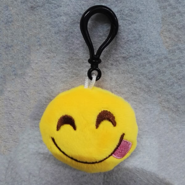 6cm * 2cm, 5-delad emoticon nyckelring emoticon nyckelring för barn och vuxna