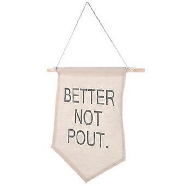 BETTER NOT POUT Seinäbanneri Seinävaate Lippu Koti Toimisto Seinävaate Viiri Sisustus