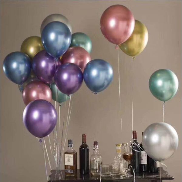 Premium Metallisk Ballonggirlangbåge Kit, 12 Tum Färgglada Fest B
