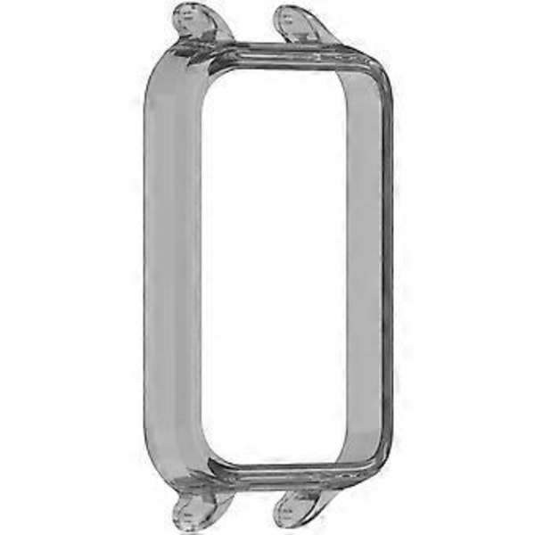 Smartband Cover Skal Skærmfilm Fuld Dækning Bumper Case til Band 9 Beskyttende Skal med 12mm Bælte Interface Transparent sort Transparent black