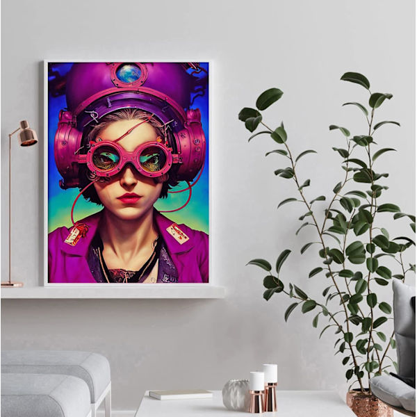 30x40 DIY Diamantmaleri Runde Diamantmaleri Billeder Kits C