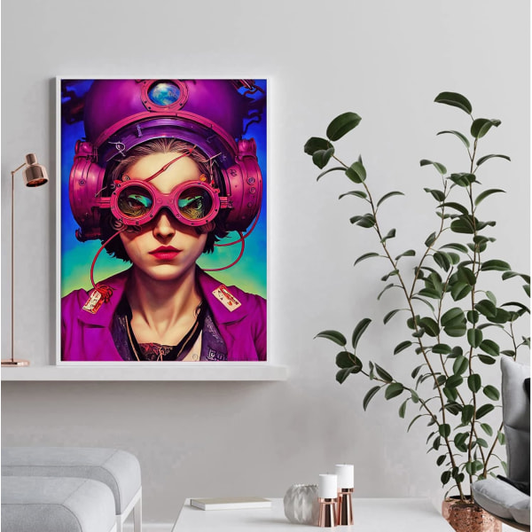 30x40 DIY timanttimaalaus pyöreä timanttimaalauskuvat sarjat C