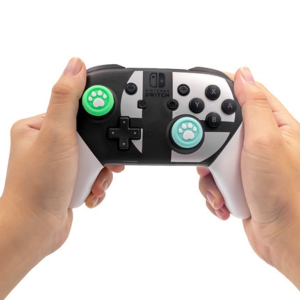 Animal Crossing Thumb Grip Caps-Grön&Blå Joystick Cap för Nint